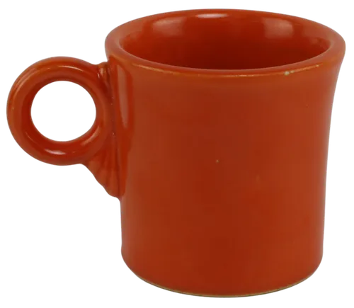 Antique Orange Ceramic Mug