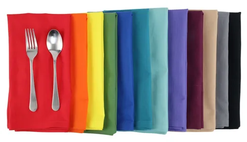 12 Rainbow Napkin Set