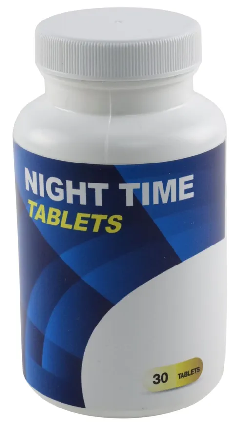 Generic Night Time Tablets Bottle