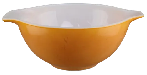 Orange Mixing Bowl With Spout