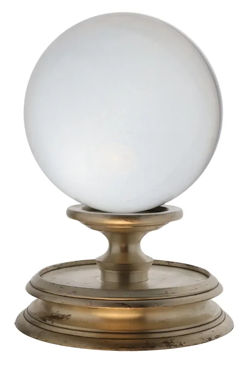 Crystal Ball On Silver Stand