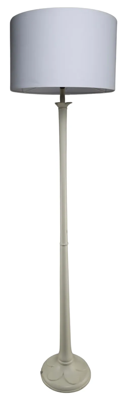 White Petal Floor Lamp With White Shade