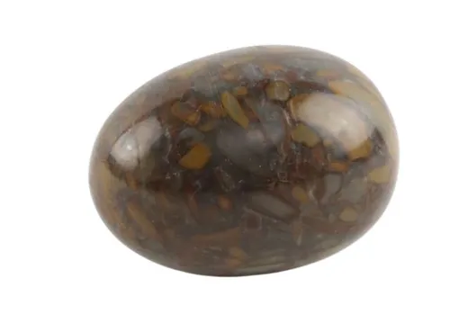 Polished Bamboo Leaf Jasper Stone Egg
