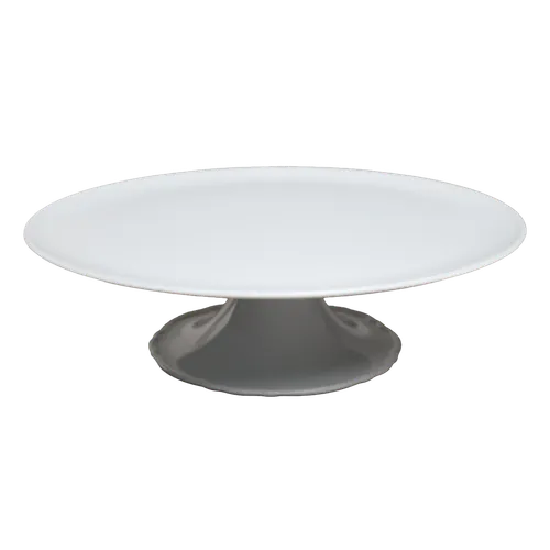 Solid White Ceramic Cake Stand