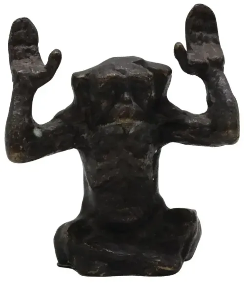 Cast Iron Monkey Business Card Holder