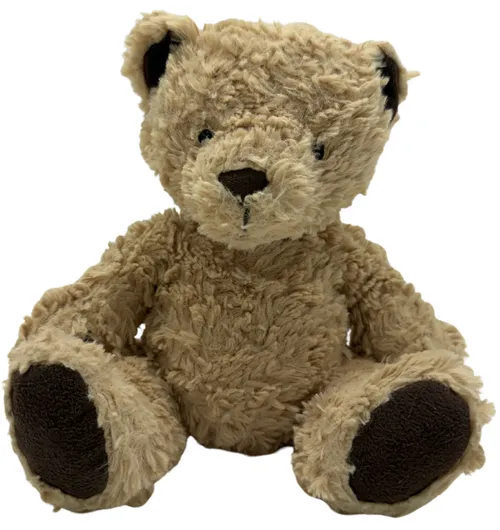Light Brown Stuffed Bear Plush With Dark Brown Pads