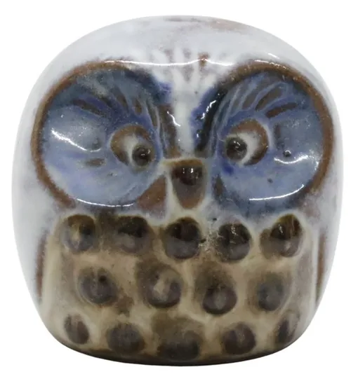 Stoneware Painted Owl - L