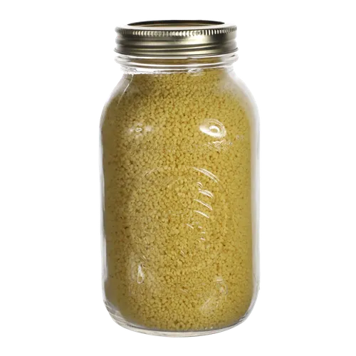 Clear Mason Jar With Couscous