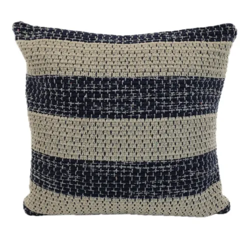 Blue & Beige Kilim Throw Pillow
