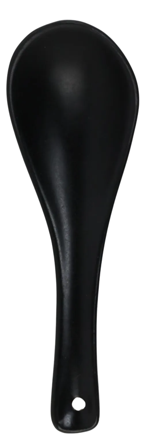 Black Ceramic Spoon