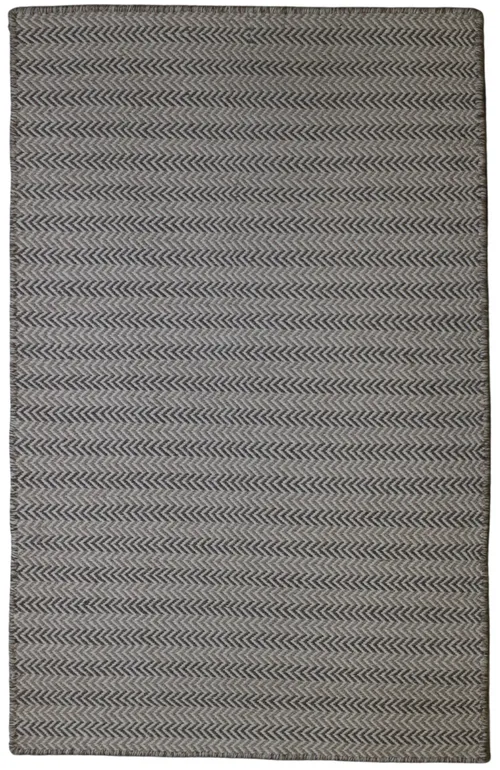 Beige & Grey Herringbone Entry Mat Rug 3'1