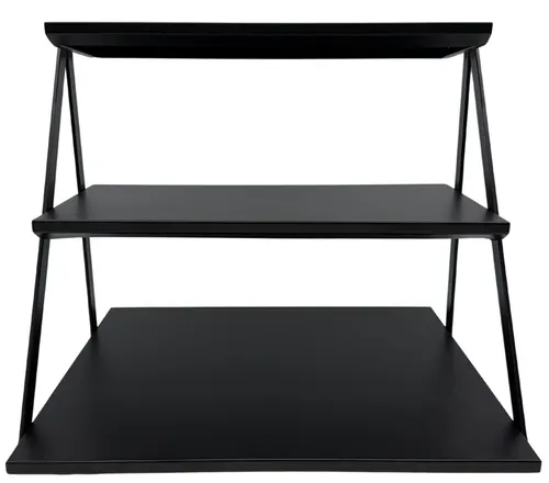 Black Metal 3 Tier Retail Display Shelf