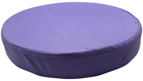 Round Purple Children's Floor Cushion With Black Handle