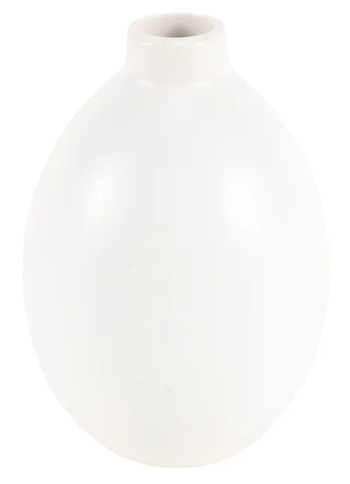 White Eggshell Mini Bud Vase