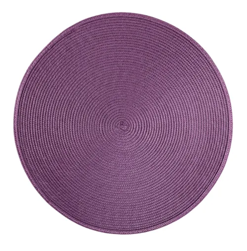 Purple Plum Round Braided Placemat
