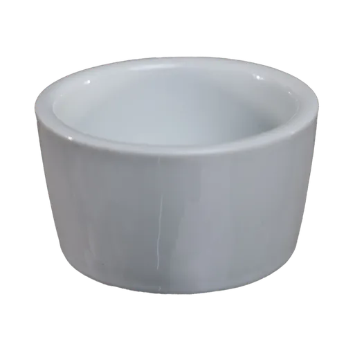 Solid White Round Ceramic Ramekin
