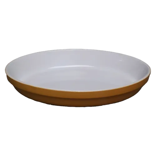 Golden Yellow Ceramic Oval Casserole Dish