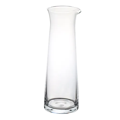 Clear Glass Tall Slender Pitcher