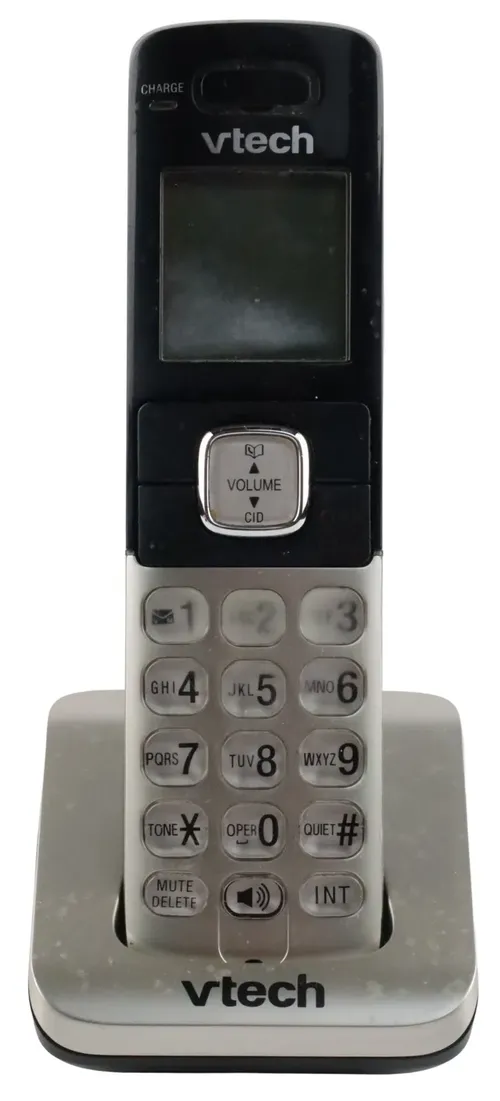 Silver & Black Cordless Phone 