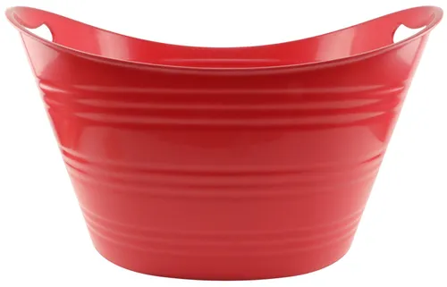 Red Plastic Beverage Bucket