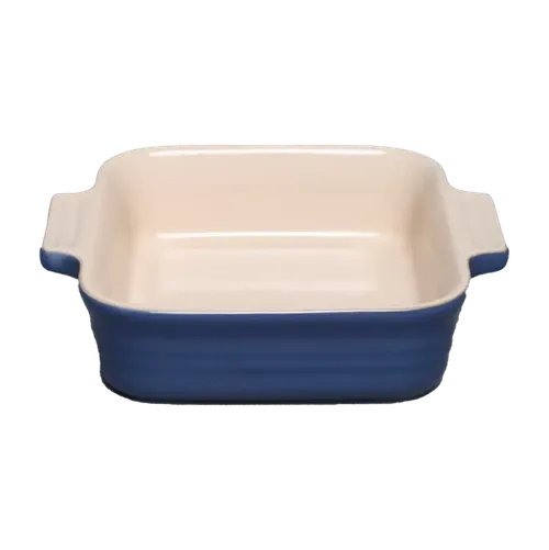 Medium Blue Ceramic Baking Dish 