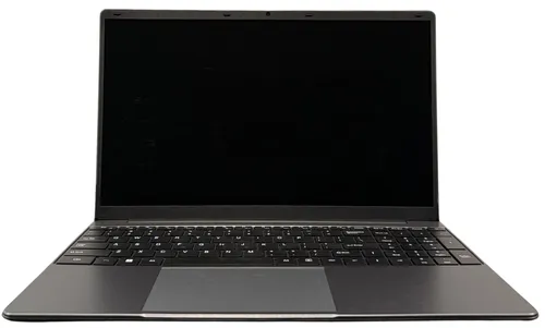 Matte Metallic Silver Laptop With Black Keyboard