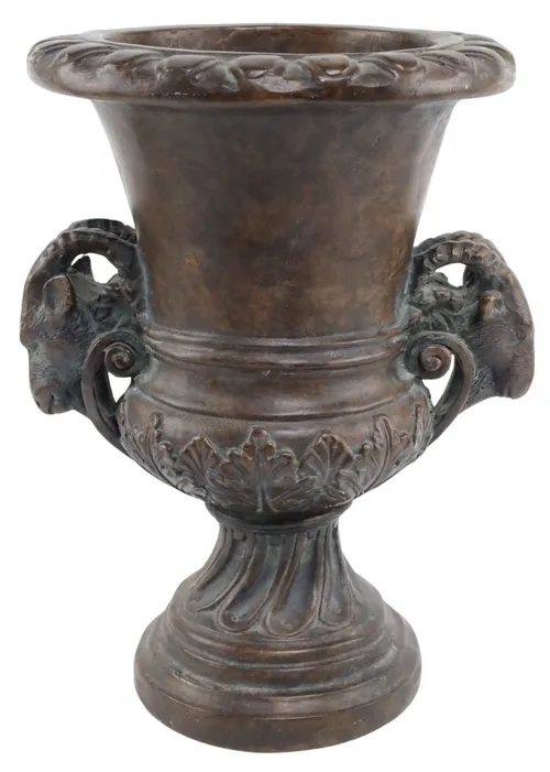 Bronze Fibreglass Goat Head Urn
