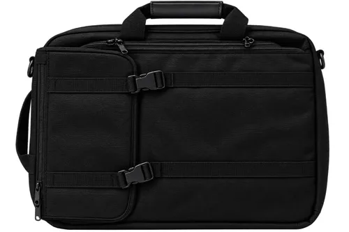 Black Nylon Briefcase / Laptop Bag 