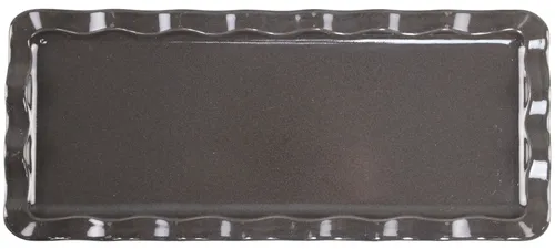 Grey Rectangular Stoneware Serving Platter