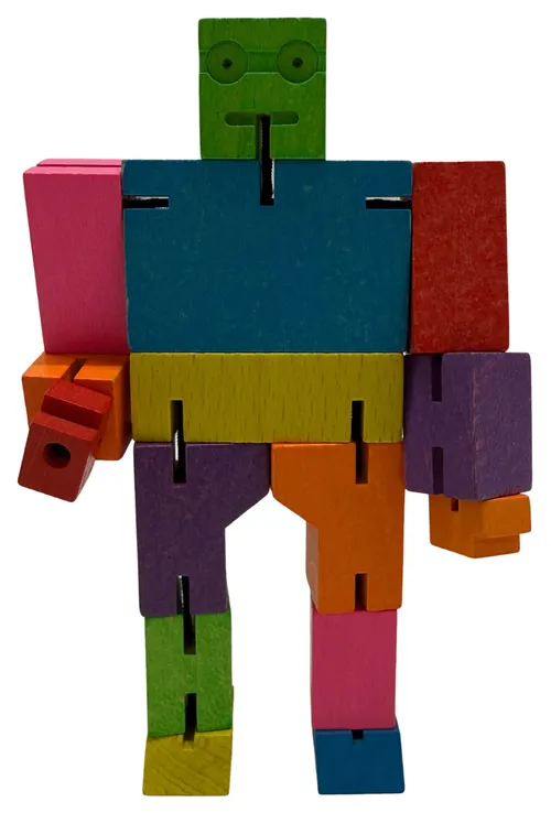 Multicolour Wood Robot Puzzle