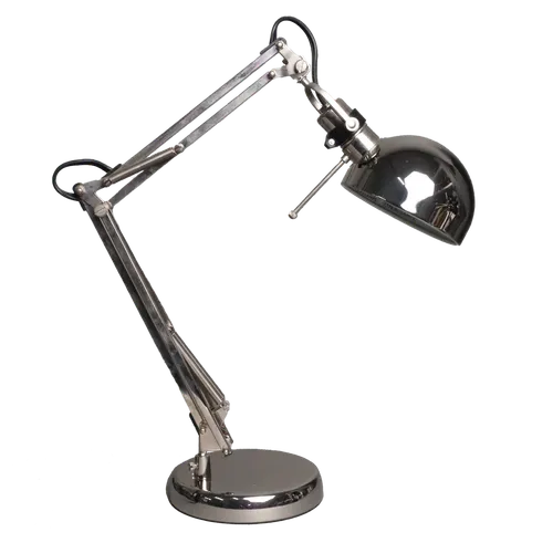 Mirrored Chrome Articulating Desk Lamp