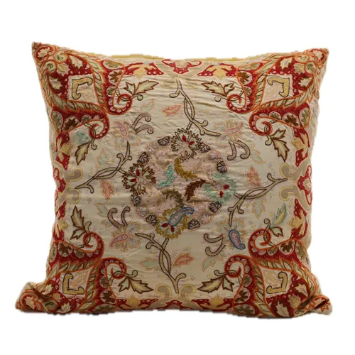 Autumn Paisley Throw Pillow