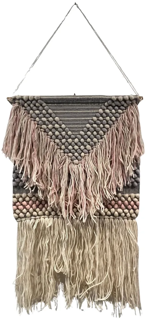 Pink & Grey Bohemian Wall Hanging