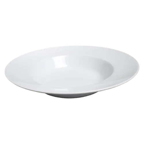 White Wide Rim Serving Bowl