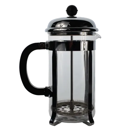 Glass & Polished Chrome Coffee French Press