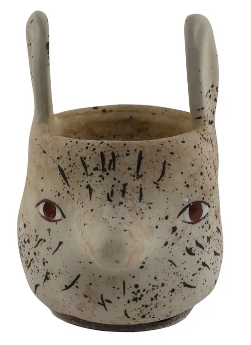 Ceramic Rabbit Head Plant Pot