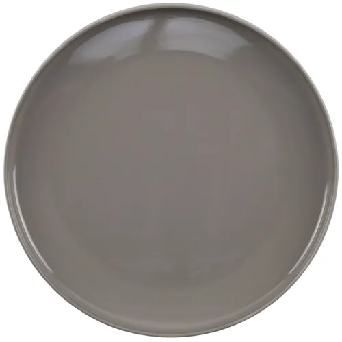 Charcoal Beige Dinner Plate