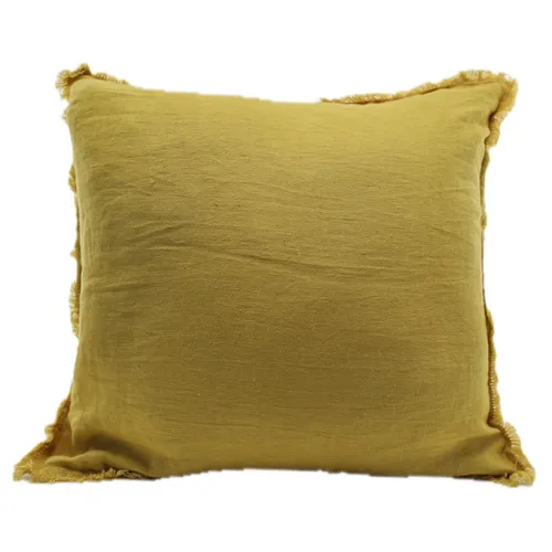 Satin Sheen Yellow Gold Throw Pillow