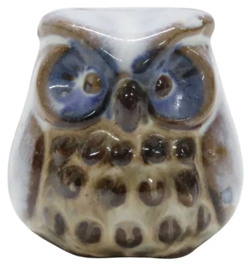 Stoneware Painted Owl - H