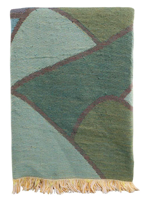 Multicolour Knit Double Sided Throw Blanket