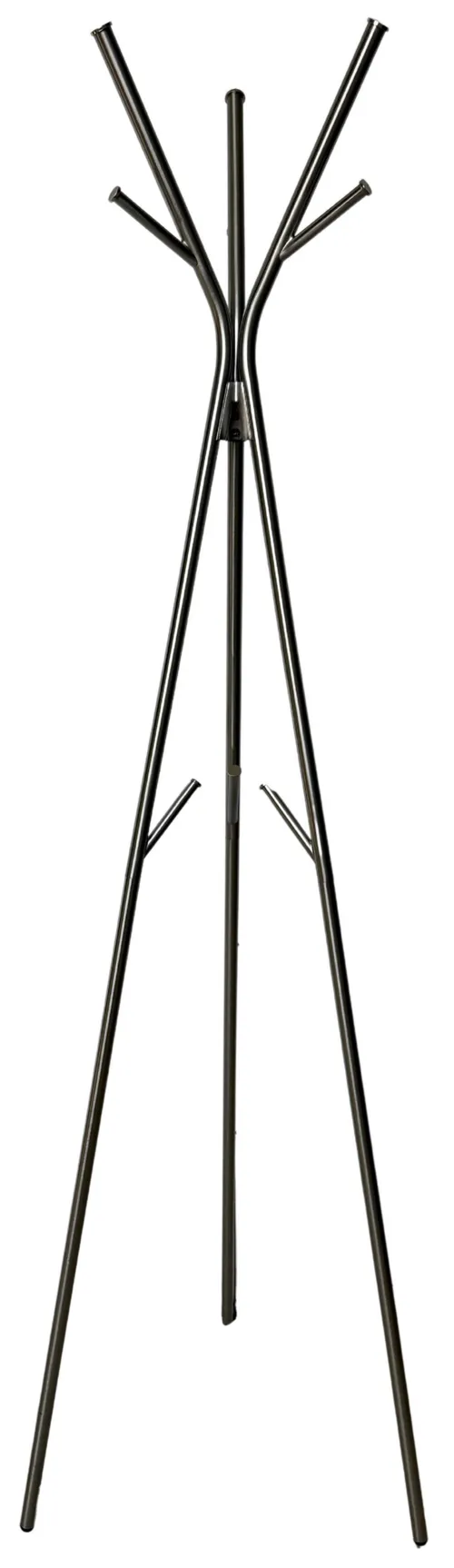 Brushed Silver Freestanding Coat Rack