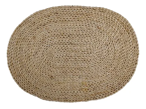 Light Natural Woven Oval Placemat