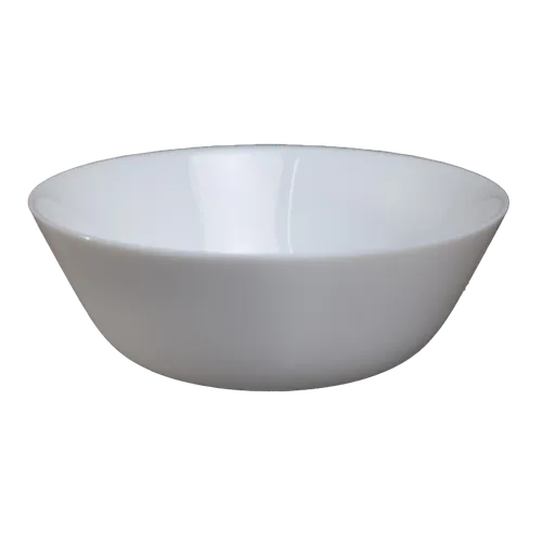 White Chalky Cereal Bowl