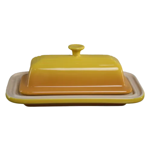 Gradient Yellow Butter Dish