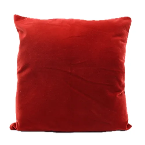 Bulgarian Rust Velour With Tanned Fabric Back Throw Pillow