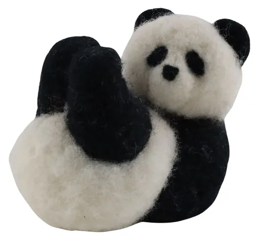 Black & White Felted Panda
