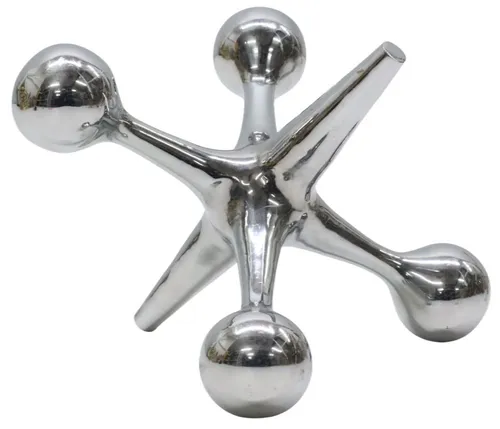 Chrome Jax Sculpture