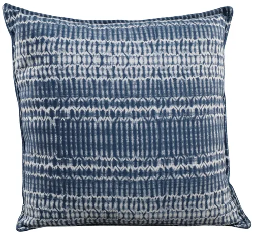 Blue Tie Dye Throw Pillow