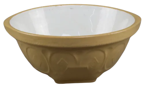 Antique Diamond Pattern Mixing Bowl