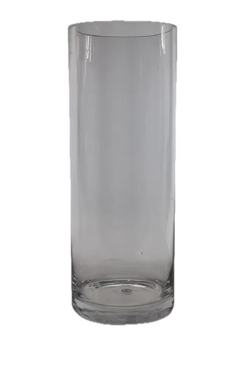 Larger Clear Glass Cylinder Vase 13